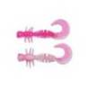Naluca BERKLEY POWER CURLY 4cm, Pink/White, 12 buc/plic