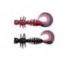 Naluca BERKLEY POWER CURLY 4cm, Salmon Egg Red/Black, 12 buc/plic