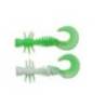 Naluca BERKLEY POWER CURLY 4cm, Sproing Green/White, 12 buc/plic