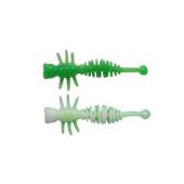 Naluca BERKLEY POWER LARVAE 4cm, Spring Green/White, 12 buc/plic