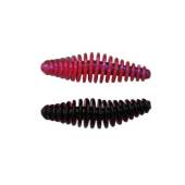 Larva siliconica BERKLEY POWER PUPA 3.5cm, Salmon Egg Red/Black, 12 buc/plic