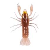 Rac siliconic LIVETARGET CRAWFISH UNRIGGED, 7.1cm, 7.1g, Brown/Yellow, 6 buc/plic