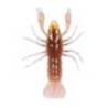 Rac siliconic LIVETARGET CRAWFISH UNRIGGED, 7.1cm, 7.1g, Brown/Yellow, 6 buc/plic