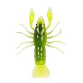 Rac siliconic LIVETARGET CRAWFISH UNRIGGED, 7.1cm, 7.1g, Chartreuse/Green, 6 buc/plic