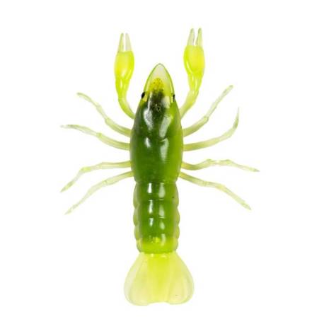 Rac siliconic LIVETARGET CRAWFISH UNRIGGED, 7.1cm, 7.1g, Chartreuse/Green, 6 buc/plic