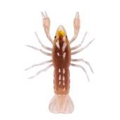 Rac siliconic LIVETARGET CRAWFISH UNRIGGED, 9.7cm, 9.7g, Brown/Yellow, 5 buc/plic