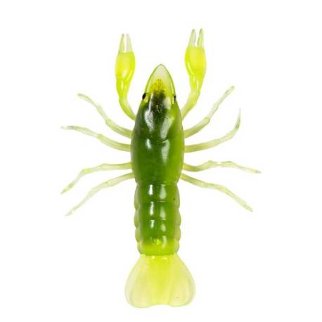 Rac siliconic LIVETARGET CRAWFISH UNRIGGED, 9.7cm, 9.7g, Chartreuse/Green, 5 buc/plic