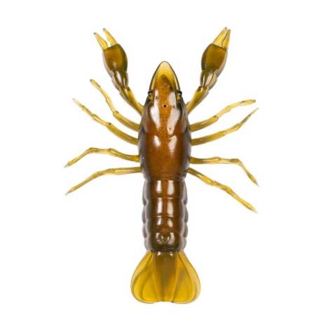Rac siliconic LIVETARGET CRAWFISH UNRIGGED, 9.7cm, 9.7g, Green/Brown, 5 buc/plic