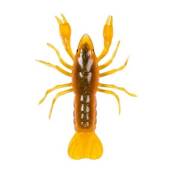 Rac siliconic LIVETARGET CRAWFISH UNRIGGED, 9.7cm, 9.7g, Orange/Green, 5 buc/plic