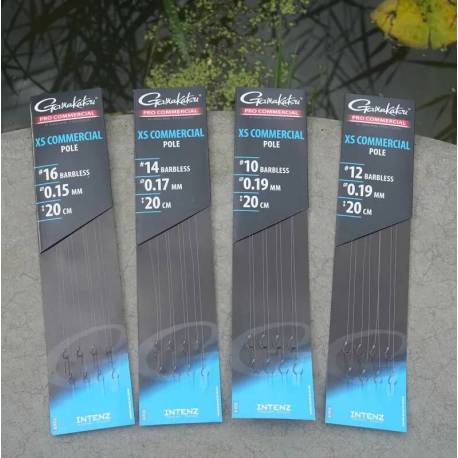 Montura GAMAKATSU XS COMMERCIAL POLE nr.12, 0.19mm, 20cm, 8 buc/plic