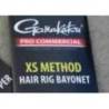 Montura GAMAKATSU XS METHOD HAIR RIG BAYONET nr.12, 0.21mm, 10cm, 8 buc/plic