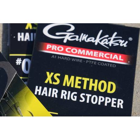 Montura GAMAKATSU XS Method Hair Rig Stopper nr.8, 0.25mm, 15cm, 8 buc/plic