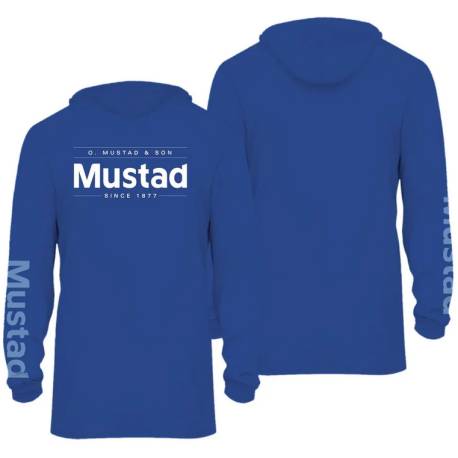 Hanorac MUSTAD Blue Technical Hoodie, marimea S