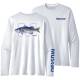 Bluza MUSTAD Seabass Technical Shirt, White, M