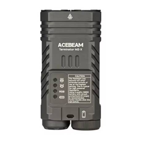 Lanterna profesionala ACEBEAM Terminator M2-X 6500K CW Gray, 3200 lumeni, 500m