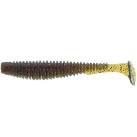 Naluca FISHUP U-Shad 7cm, culoare nr.019 Motor Oil Red, 9 buc/plic