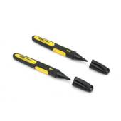 Set 2 markere negre STANLEY 0-47-312 Fatmax, permanente cu varf subtire