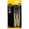Set 2 markere negre STANLEY 0-47-312 Fatmax, permanente cu varf subtire