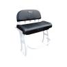 Cadru scaun de barca FISHMASTER Pro Series Leaning Post, aluminiu vopsit in alb, fara perna