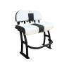 Cadru scaun de barca FISHMASTER Pro Series Leaning Post, aluminiu vopsit in alb, fara perna