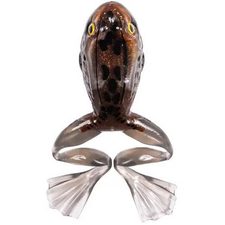 Broasca LIVETARGET FREESTYLE FROG UNRIGGED 6cm, Bronze/White, 3 buc/plic