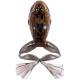 Broasca LIVETARGET FREESTYLE FROG UNRIGGED 6cm, Brown/Black, 3 buc/plic