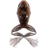Broasca LIVETARGET FREESTYLE FROG UNRIGGED 6cm, Brown/Black, 3 buc/plic