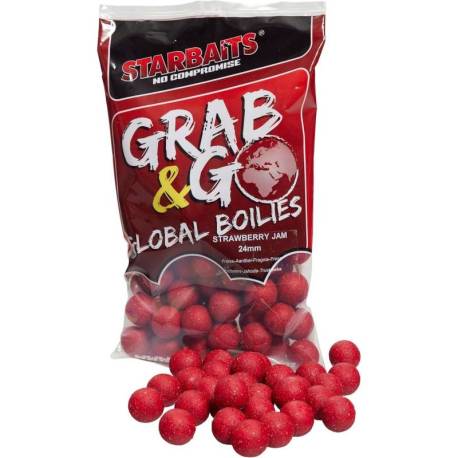 Boilies STARBAITS G&G GLOBAL STRAWBERRY JAM 24mm, 1kg