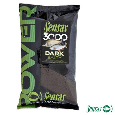 Nada SENSAS 3000 POWER DARK SALTY 1kg