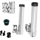 Suport lansete barca GFN 142263 cu montare pe cabina sau balustrade, otel inoxidabil