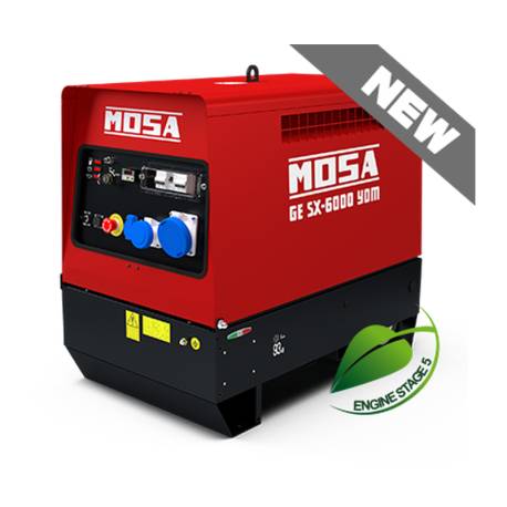 Generator de curent Diesel MOSA GE SX-6000 YDM cu AVR, Yanmar 8.8CP, 5.7kVA