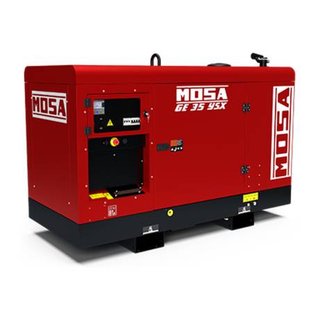 Generator de curent trifazat MOSA GE 35 YSX AVR, 38kVA /400V, motor Diesel YANMAR 46.4CP, pornire electrica