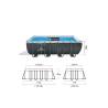 Set piscina supraterana cu cadru metalic INTEX Ultra XTR Rectangular FRAME 549 X 274 X 132cm 26356