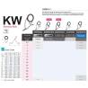 Inel lanseta FUJI ALCONITE CCKWAG Nr.6, Frosted Silver