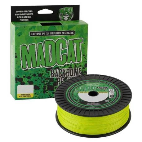 Fir textil MADCAT BACKBONE 300m, 0.60mm, 84.1kg, Chartreuse