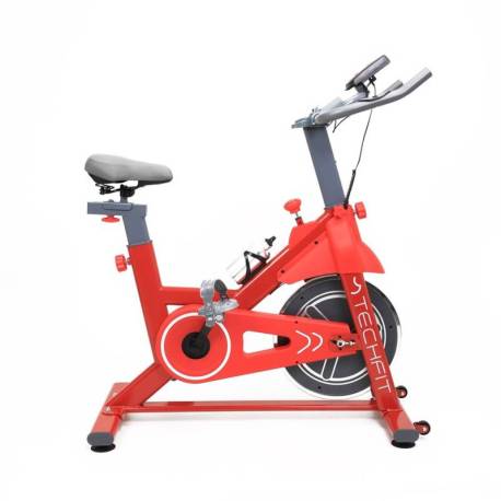 Bicicleta spinning TECHFIT SBK800R rosu, volanta 8kg, max. 120kg