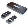 Stepper fitness ajustabil pe 2 niveluri, gri cu negru, TheWay Fitness