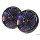 Pereche difuzoare marine cu LED RGB OSCULATI, 6.5" negru