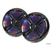Pereche difuzoare marine cu LED RGB OSCULATI, 5.25" negru