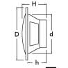Dual cone speakers 8 - 2x180W - black