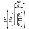 Pereche difuzoare marine RIVIERA cu 2 cai, alb, 172mm, 120W