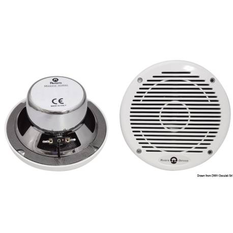 Pereche difuzoare marine RIVIERA cu 2 cai, alb, 172mm, 120W