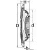 Pereche difuzoare marine OSCULATI Dual Cone Ultra Slim 5.25" alb