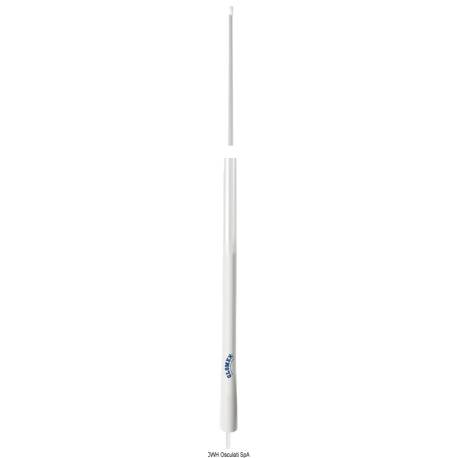 Antena radio VHF GLOMEX RA1201, alb, cu suport pentru steag