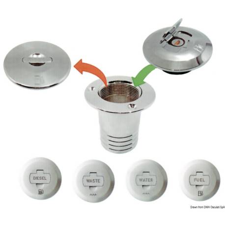 Water deck filler without joint pin