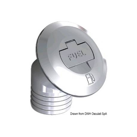 Fuel 30°-tilted deck filler 50 mm