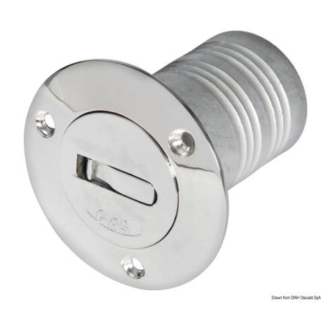 Gura alimentare rezervor Diesel OSCULATI, alama cromata, 50 mm