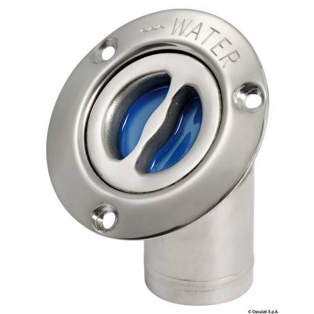 Gura de alimentare pentru apa OSCULATI, inox, inclinata 45°, 38 mm