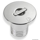 Chromed brass FUEL straight deck plug 50 mm