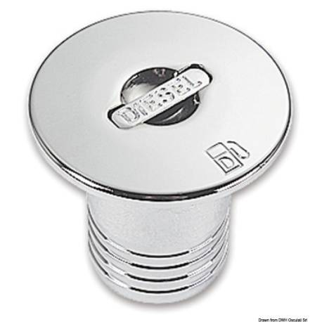 Chromed brass DIESEL straight deck plug 50 mm